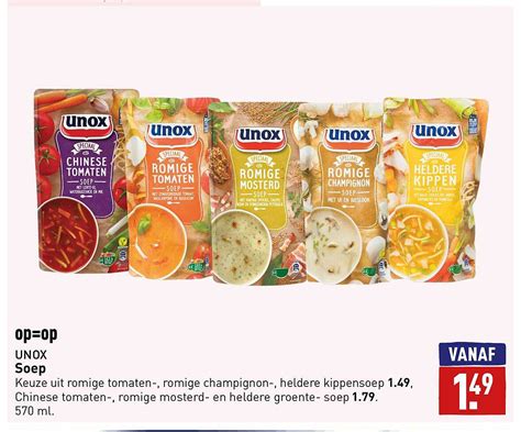 Unox Soep Aanbieding Bij Aldi Folders Nl