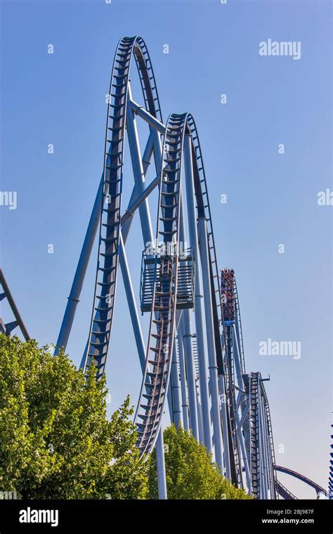 Roller Coaster In Europapark Rust Germany Stock Photo Alamy