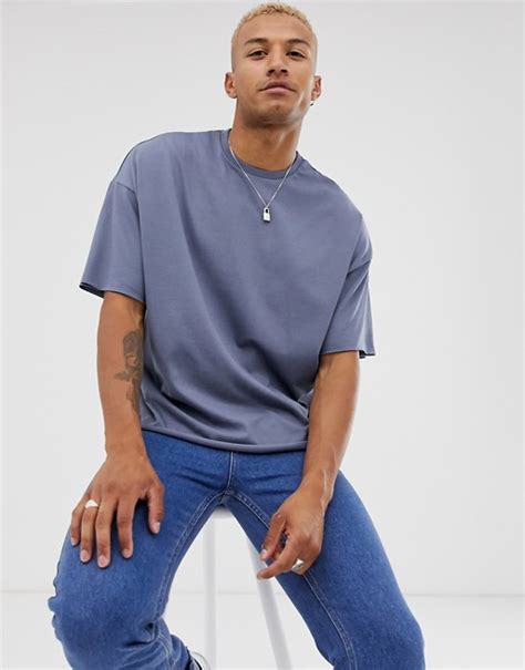 Asos Design Organic Heavyweight Oversized Fit T Shirt With Crew Neck