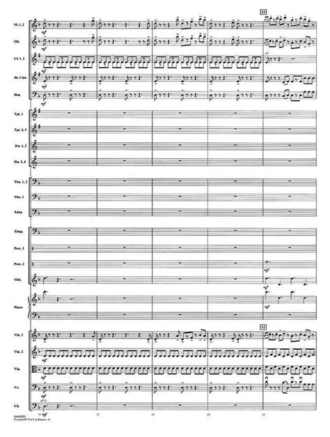 Pirates of the Caribbean » Sheet Music for Orchestra (Score)