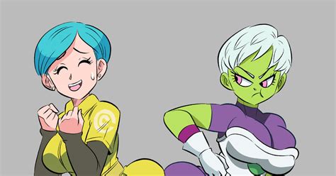 Dragon Ball Bulma Dragon Ball Cheelai Bulma Vs Cheelai Booty Bump Pixiv