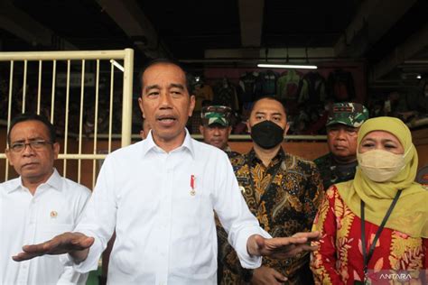 Kunjungan Kerja Presiden Di Pasar Wonokromo ANTARA News