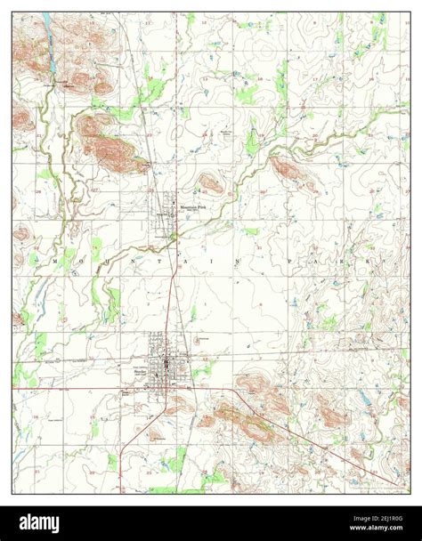 Snyder Oklahoma Map 1956 124000 United States Of America By