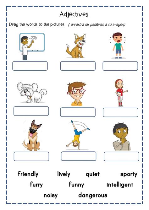 Adjectives Online Exercise For Tercero De Primaria Artofit