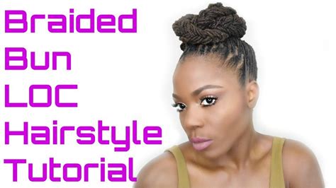 How To Do A Braided Bun Updo Loc Hairstyle Tutorialjungle Barbie Youtube