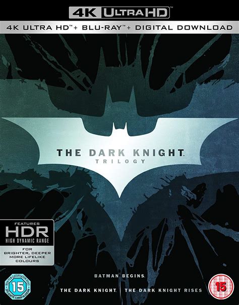 The Dark Knight Trilogy Dvd 2005 2012 Movies Christian Bale Films Hmv Store Uk