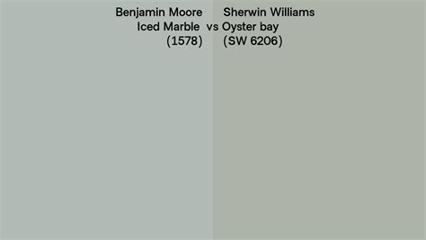 Benjamin Moore Iced Marble Vs Sherwin Williams Oyster Bay Sw