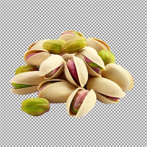 Premium Psd Pistachios Nuts With Shell Isolated On White Background