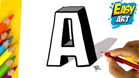 How To Draw D Letter A Como Dibujar La Letra A D Art Trick Easy Art