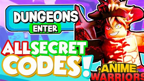 All New Secret Dungeons Update Codes In Anime Warriors Simulator