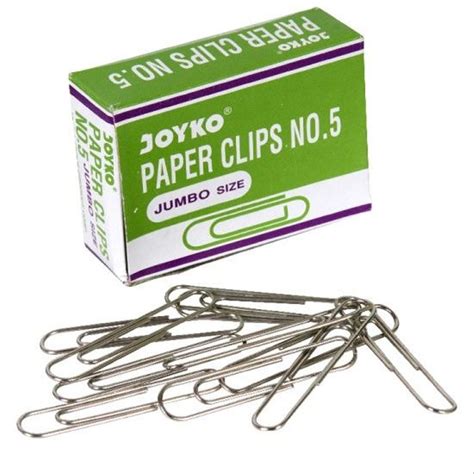 Jual Joyko Paper Clip No 5 Jumbo Size Klip Kertas Penjepit Kertas Di