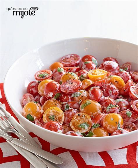 Salade De Tomates Cerises Et De Basilic Recette Comidas Ricas