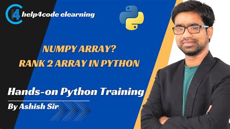 24 Numpy Array Rank 2 Array In Python Numpy Numpytutorial