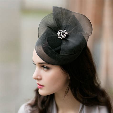 Ladies Gorgeousglamourouselegant Wool With Tulle Fascinators 196134410 Jjs House