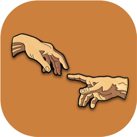 God Touching Adam - Creation Of Adam Pins - Full Size PNG Clipart ...