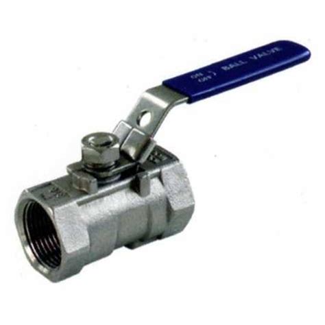 Stainless Steel 1 Pc Body Ball Valve Screwed End