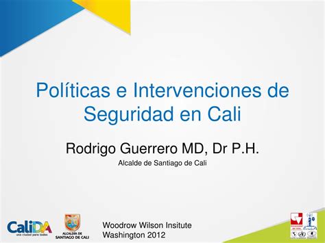 Ppt Pol Ticas E Intervenciones De Seguridad En Cali Powerpoint