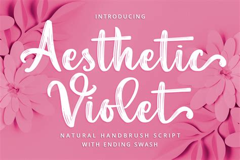 Aesthetic Violet Font by Abodaniel · Creative Fabrica