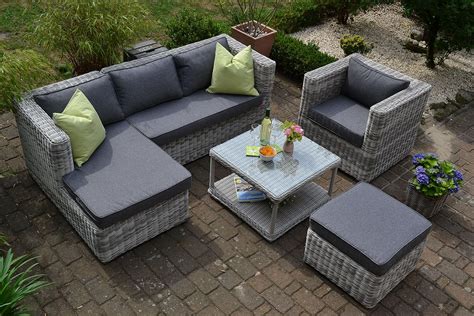 Amazon De Bomey Rattan Lounge Set I Gartenm Bel Set Marseille Teilig