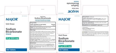 Dailymed Sodium Bicarbonate Tablet