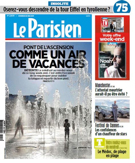 Le Parisien Magazine Journal De Paris Seine St Denis Du Vendredi