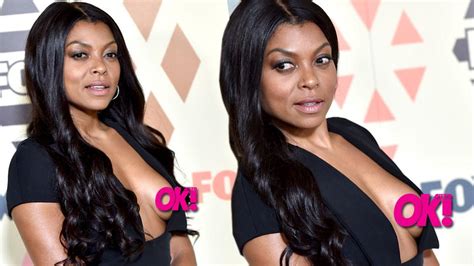 Almost Wardrobe Malfunction Taraji P Henson Suffers Near Nip Slip