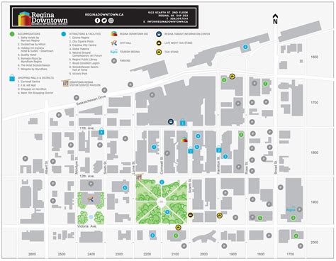 MAP W/DIRECTORY | Regina Downtown