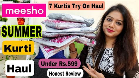 🌻meesho Kurtikurta Set Haul Starting Rs150😀 Summer Kurti Haul