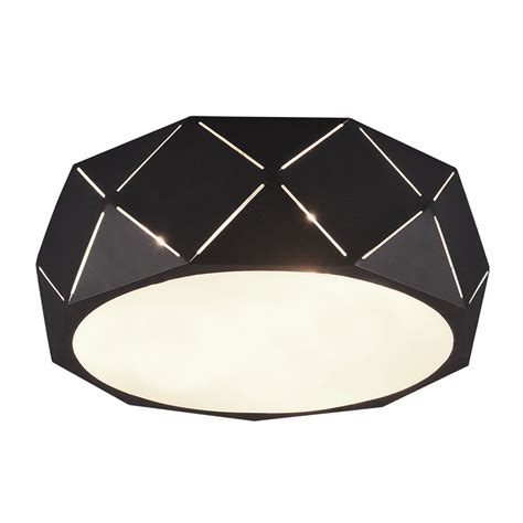 Zandor Ceiling Lamp With A Black Lampshade Lights Ie