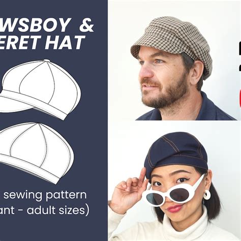 Flat Cap Sewing Pattern Etsy