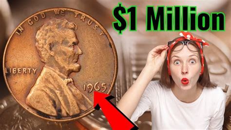 RARE 1965 US PENNY WORTH MORE THAN 1 MILLION PENNIES WORTH MILLIONS