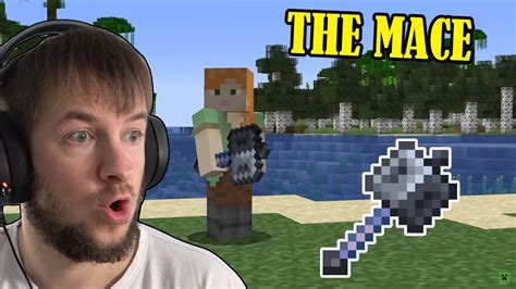 The Mace Marcel Reacts To A NEW WEAPON COMING TO MINECRAFT YouTube