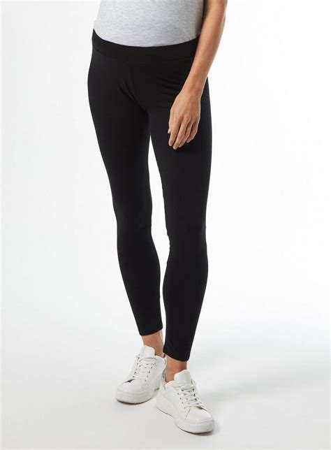 Leggings Maternity Black Over Bump Cotton Leggings Dorothy Perkins