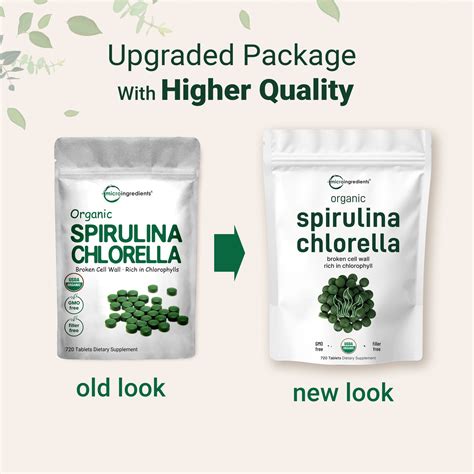 Organic Spirulina and Chlorella Tablets - Daily Source of Wellness ...