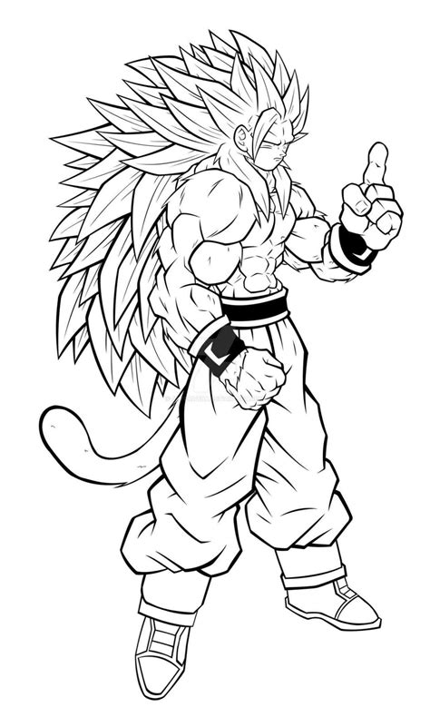 Coloriage Dragon Ball Super Goku Ultra Instinct A Imprimer Dessins