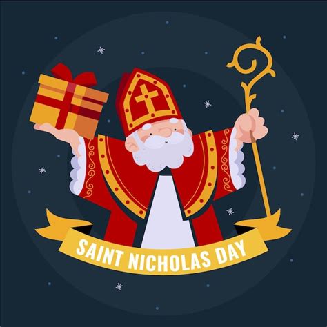 Free Vector Saint Nicholas Day Illustrated