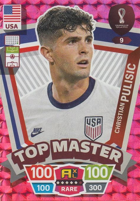 World Cup Qatar Rare Top Master Pulisic