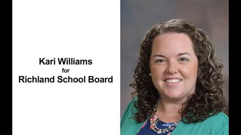 Richland School Board Candidate Kari Williams Youtube