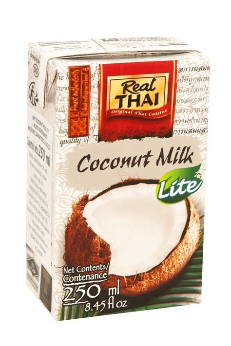 Real Thai Uht Coconut Milk Light 250ml Lighthouse Supermarket Gozo