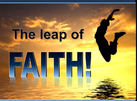 The Leap of Faith! - a PowerPoint on Faith - Tommy's Window