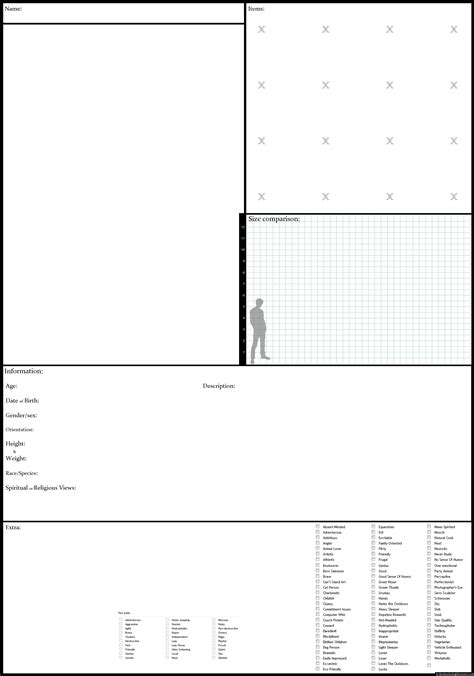 Blank Character Template