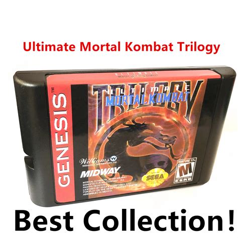 Ultimate Cartucho De Jogos Mortal Kombat Serve Para Sega Genesis Mega