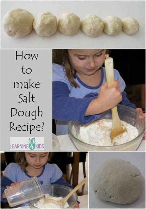 How To Make Salt Dough Recipe Salt Dough Recipe How To Make Salt Dough Salt Dough Crafts