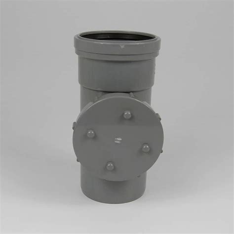 Mm Pushfit Single Socket Access Pipe Grey Tws Plastics Online Store