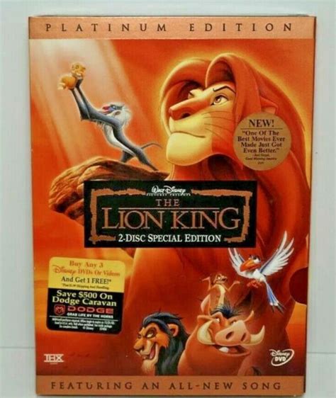 The Lion King Dvd Disc Set Platinum Edition For Sale Online