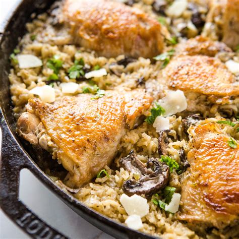 Easy One Pan Creamy Chicken & Rice Bake - The Busy Baker