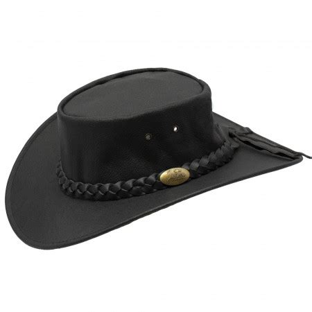 Jacaru Kangaroo Hat Black Leather Hats Hats Leather