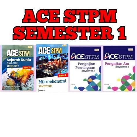 Buku Rujukan Stpm Ace Stpm Semester Edisi Penerbit Ehsan