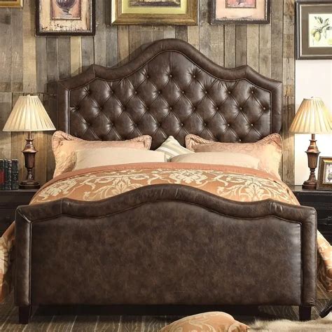 Alisa Queen Upholstered Standard Bed VigsHome