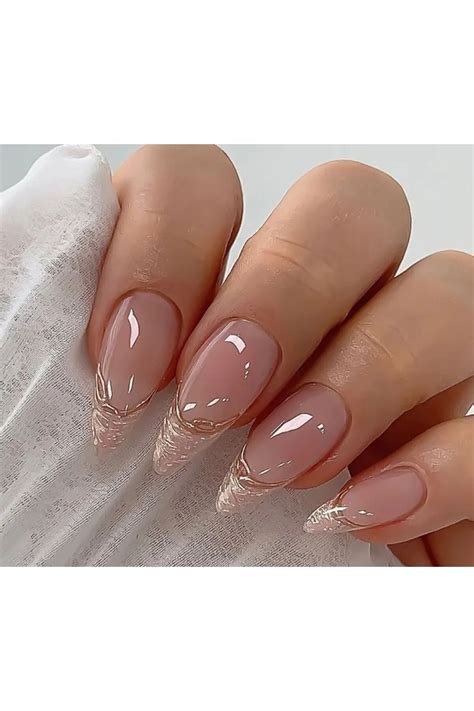 Butik Nude Uzun French Alt N Detayl L Takma T Rnak Seti Fiyat